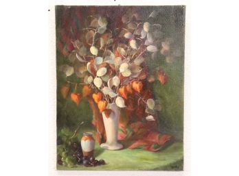 Magnificent Tour De Floral Force, Original Acrylic On Canvas, Signed Rudy
