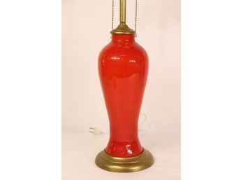 The Bold And The Beautiful: Vermillion Hollywood Regency Vase Lamp - Twin Bulb