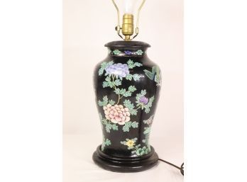 Delicate And Dazzling: Blooms And Blossoms Famille Noir Ginger Jar Lamp
