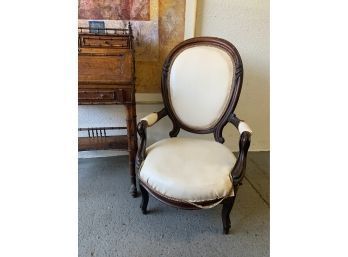 Carved Victorian Parlor Chair