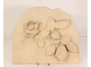 Rose And Petals Cast Wall Plaque By Hen-Feathers (made In Korea)