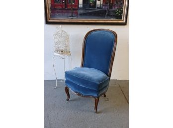 Cushy And Vibrant Cerulean Blue Thinking Side Chair