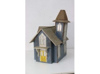 Vintage Wooden Tiny Victorian Church Of The Yellow Doors