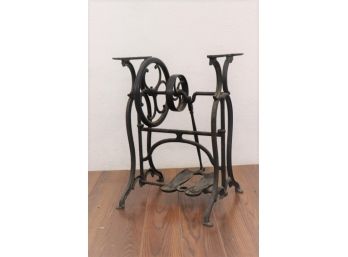 Steampunk Found Art: Antique Treadle Sewing Machine Cast Iron Base