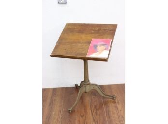 Vintage Drafting Table - Wood Top & Metal Base - Icon Of American Industrial Design