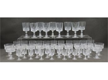 Vast Array Of Cut Crystal Glassware - Mix Of Type And Size - 40 Plus Pieces