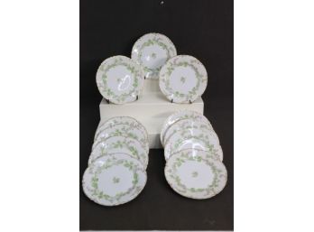 Collection Of Eleven (11) Haviland & Co. Limoges The Charonne Pattern Small Plates