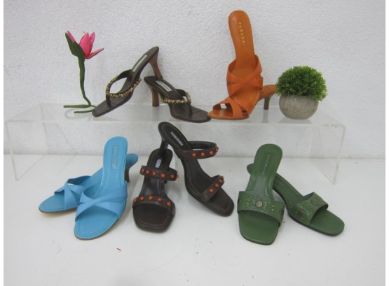 Assorted Lot Of Open Back Heel Sandals -NEW & Used  Size 8