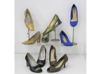 New & Used -5 Pair Of High Style High Heel Pumps -Size 8 - Mudd, Studio Roma, Bellini