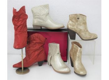 Three Boot Group Ankle Boots, Featuring Vince CamutoSize 8.5 - Previously Worn