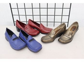 Triplets! Three Pairs Of New Heely Penny Loafers - Previously Worn
