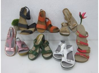 Assorted Lot Of Clarks & Alegria Sandals -NEW-( Only One Used) Size