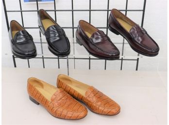 Three Pairs Mens Loafers, Including Ralph Lauren Bass Weejuns - Mixed New/used