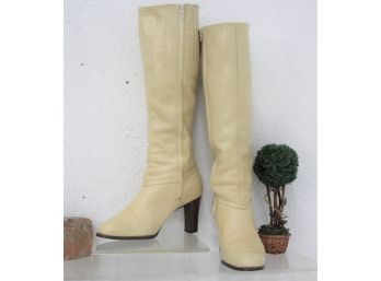 Cobbies: Knee-High Steep Heel Boots