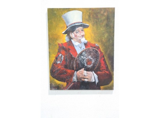 Willie Nelson's Last Show At Wimbledon - Original On Canvas, Signed Verso Edge, Duncan