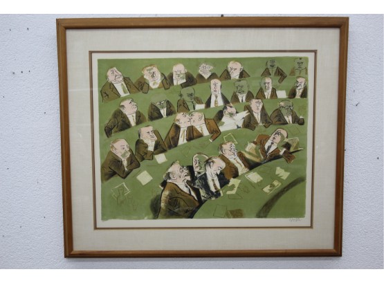 Limited Edition MCM Political, Satirical Serigraph #78/200, Signed And Numbered