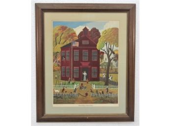 School Days, School Days, Robert Franke 1974, Limited Edition Litho #383/890 Pencil Signed And Numbered