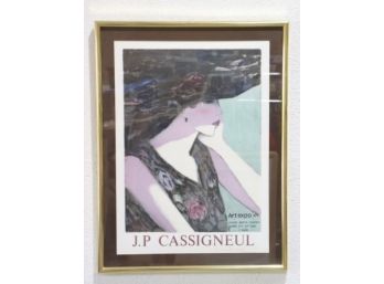 Jean-Pierre Cassigneul Signed Show Poster From Art Expo NY 1987