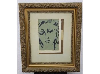 Reverie, Robert Cariola, Vintage Bi-Color Lithograph, Pencil Signed And Titled By Artist