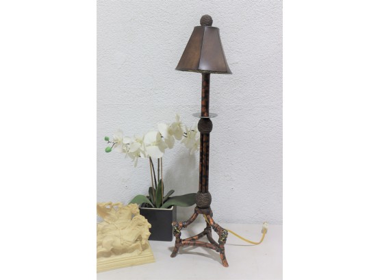 Tall Decorative Accent Lamp In British Colonial Style