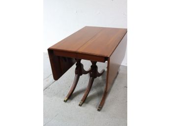 Grows To Show Ya: Impressive Mahogany Expansile Dining Table - Triple Double Legs Multi-leaf Sections