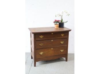 Vintage Dresser Chest Of Drawers - Surface Patina Includes Worn Patch On Left Side Dresser Top
