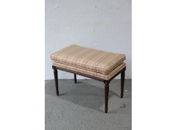 When Plaid Things Happen To Good People: Upholstered Ottoman Short Bench