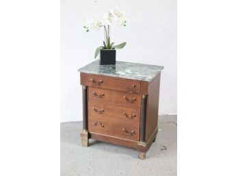 Wow. Bloomies In Italy: Vintage Empire Marble Top 4 Drawer Commode Made In Italy Expressly For Bloomingdale's