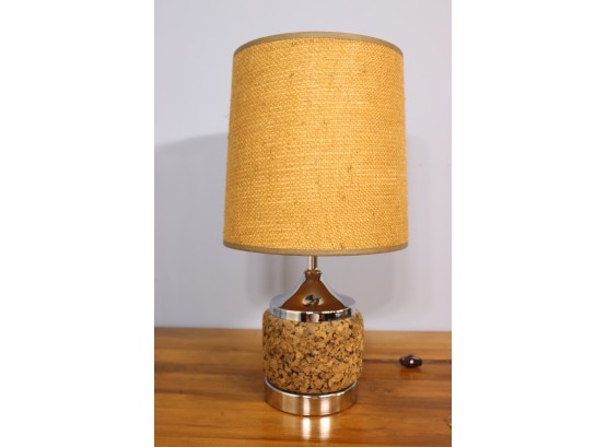 Vintage MCM Cork Lamp