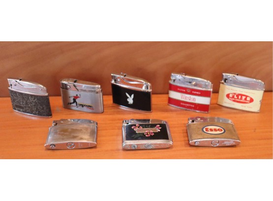 Collection Of 8 Vintage Lighters