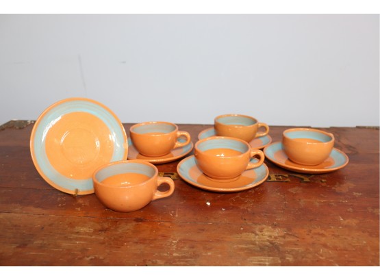 Set Of Five(5) Stangl Pottery Coffee Cups