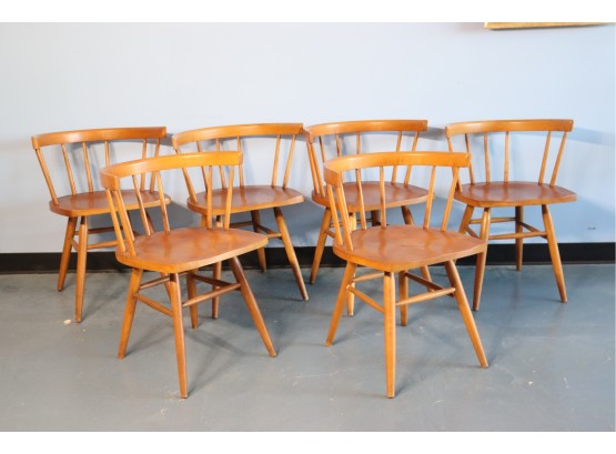 Set Of Six (6) Nakashima Style Chairs