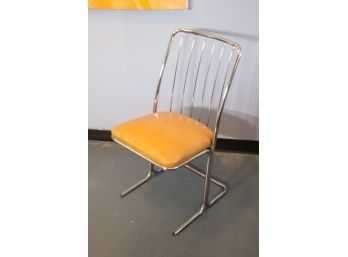 Single Daystrom  Mid Century Modern Chrome Chair  Side -Cantilever Design