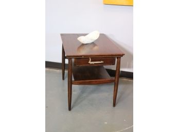 Mid-Century Modern Side Table, Solid Walnut