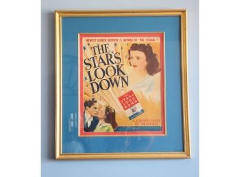 Vintage Movie Poster 'The Stars Look Down '