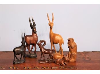 Group Of Wooden Carved Animal
