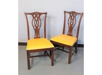 Pair Of  Thomasville  Chippendale Side Chairs
