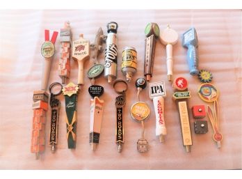 Large Collection Of Vintage  Beer Tap Handles -(18pc)