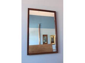 MCM Walnut  Frame Mirror