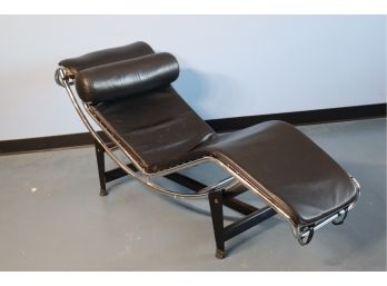 Vintage Le Corbusier Style Chaise In Style Of LC4 Chaise Lounge
