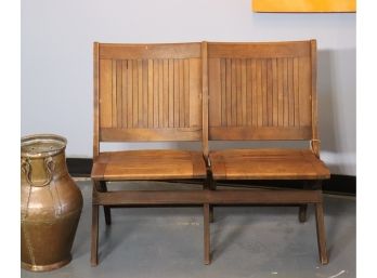 Antique Two Seat Theatre  Seats