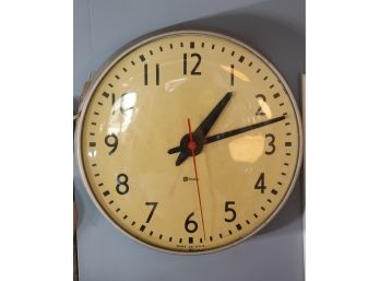 Vintage Simplex School Electric Slave Wall Clock