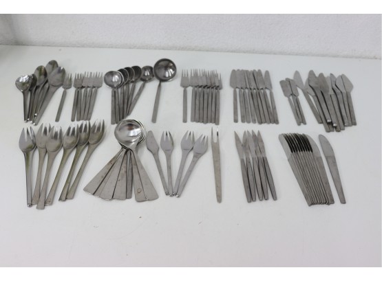 A Great Deal Of (75 Pieces Plus) MCM Designer Stainless Flatware - Norway, Denmark And Other