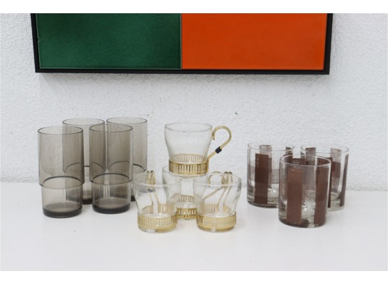 Group Lot Of Assorted Glassware For Assorted Beverages