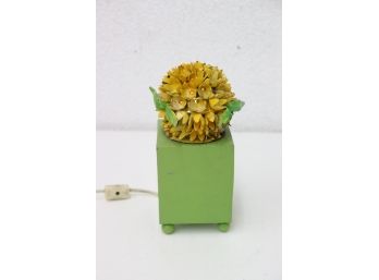 Modern - Novelty Lamp Faux Flower Plant In Plant Stand Lamp