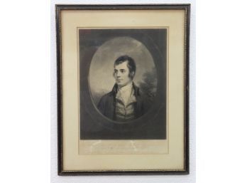 Vintage Print Framed Portrait Of A Gentleman