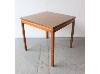 Well Made Near Cube Wooden Occasional Table - Walnut Veneer Top