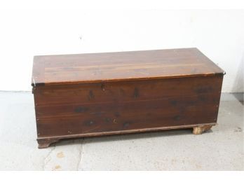 Long And Low Cedar Chest With Inner Shelf (nice, But Needs TLC)