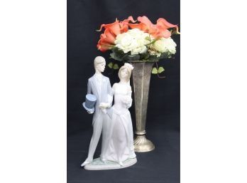 Lladro/Daisa Second Thoughts Bride And Aloof Groom Porcelain Figurine #K-5-A