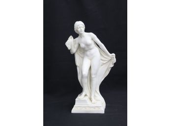 German Porcelain Classical Female Statuette In Style Of Canova (Possibly Kister K.G. Scheibe-Alsbach?)
